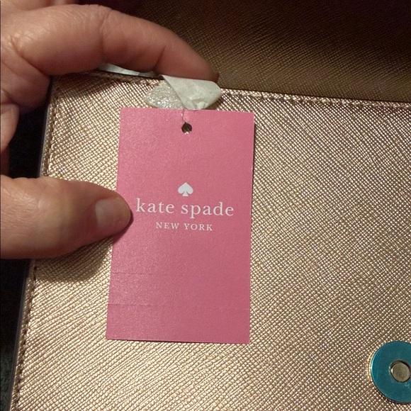 Kate Spade Metallic Rose Clutch - Picture 2 of 8